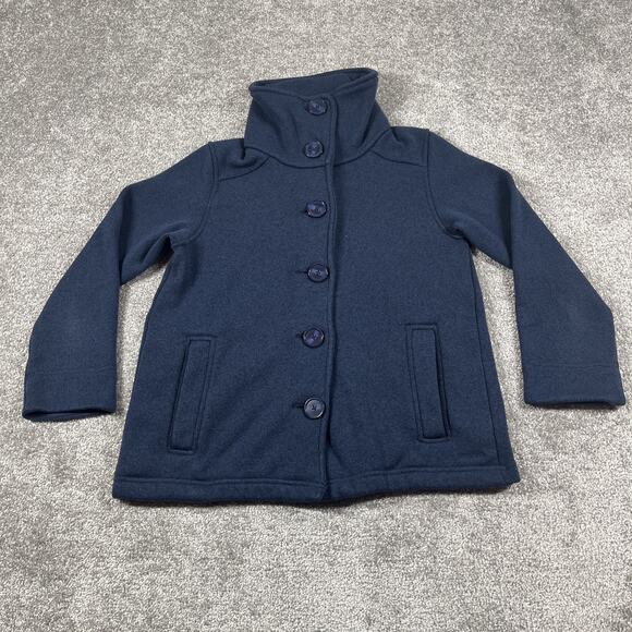Patagonia Better Sweater Swing Jacket Womens Extra Small Fleece Pea Coat Navy - Picture 4 of 13